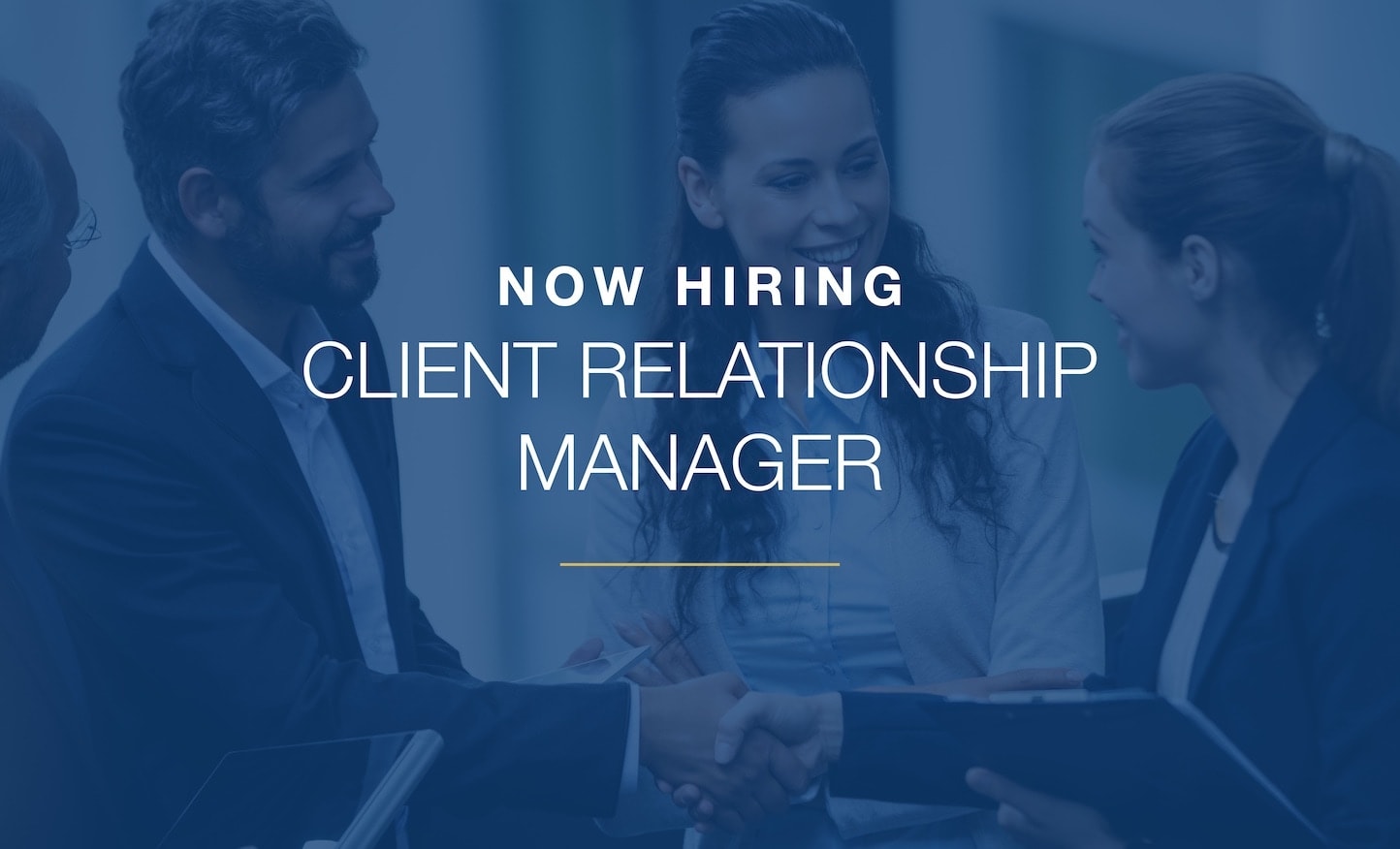 Client Relationship Manager hiring title image.